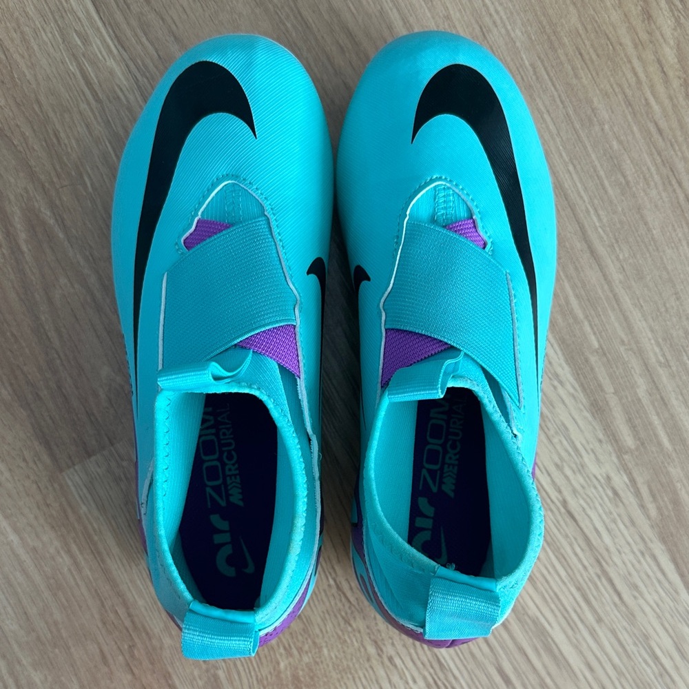 Nike Kids Turquoise and Purple Sneakers